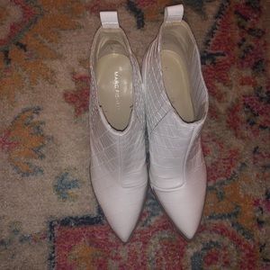 Marc Fisher white booties